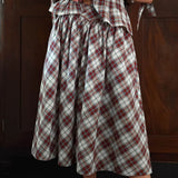 Elodie Skirt in Cinnabar Plaid