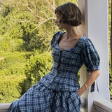 Sabine Top in Canton Plaid