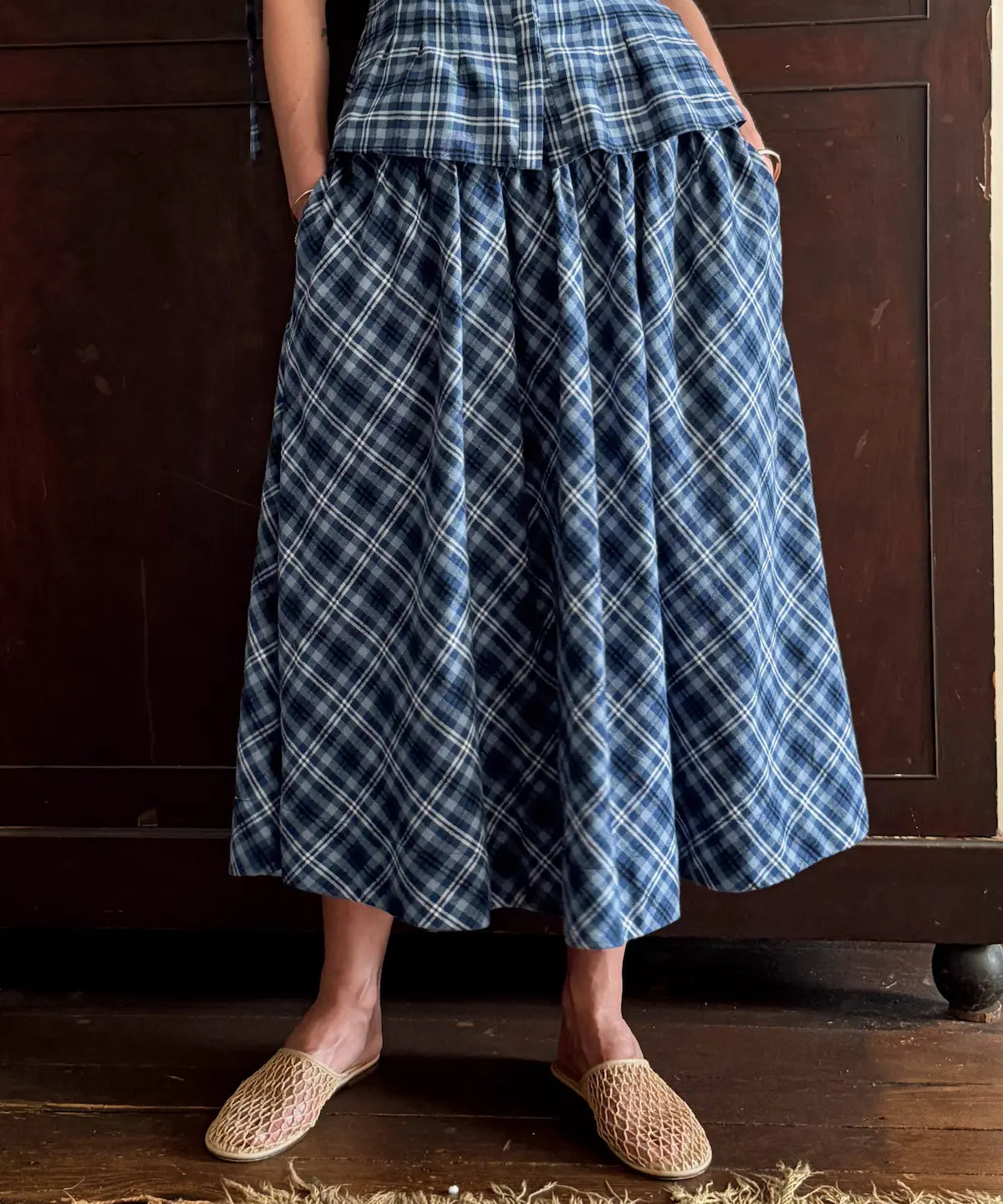 Elodie Skirt in Canton Plaid