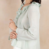 Giselle Top in Celadon